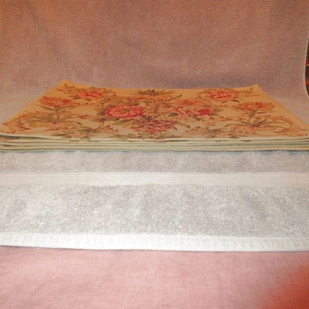 Vtg 6 Piece Ralph Lauren Guinevere Tapestry Placemats Regency Cottage Old Money